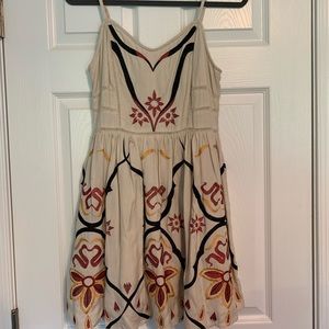 Free People embroidered mini dress